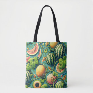 Bolsa Tote Melon Medley: Uma Colchete Vibrante De Vinha