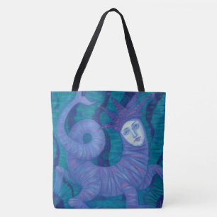 Bolsa Tote Melusine, Melusina, fantasia, surreal, aguardente