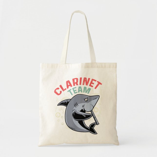 Bolsa Tote Membro da Banda da Equipe Clarinet2 (Frente)