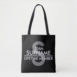 Bolsa Tote Membro da vida da EQUIPE (sobrenome)