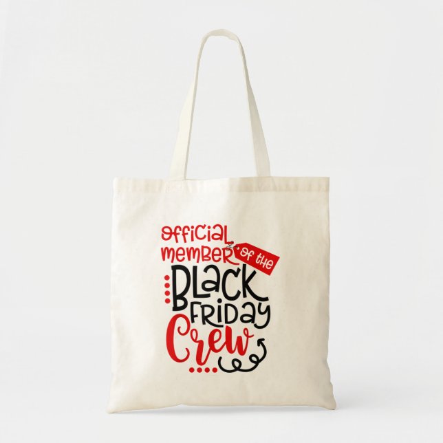 Bolsa Tote Membro Oficial Da Tripulação Black Friday Shopahol (Frente)
