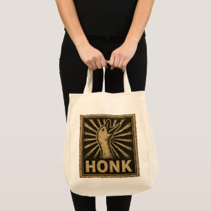 Bolsa Tote Meme Galinha do Pato Engraçado Honk Goose