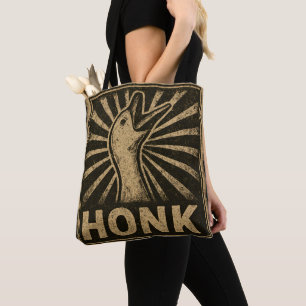 Bolsa Tote Meme Galinha do Pato Engraçado Honk Goose