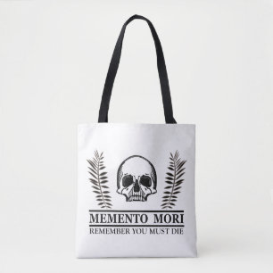 Bolsa Tote Memento mori crânio