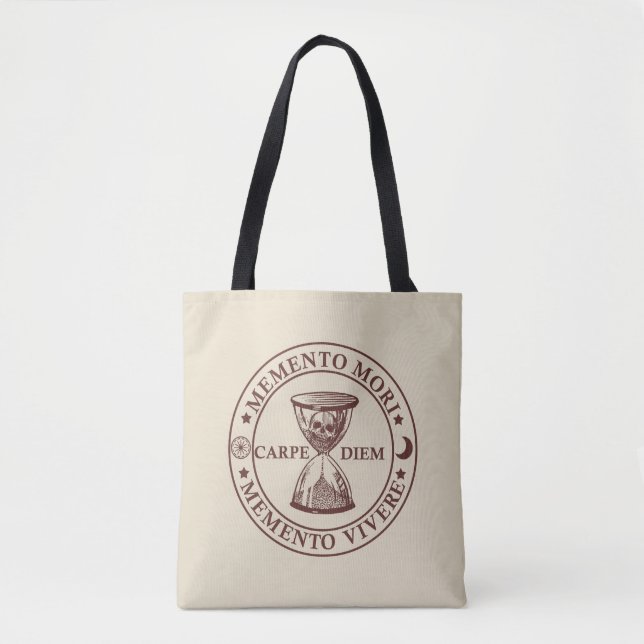 Bolsa Tote Memento mori memento vivere (Frente)