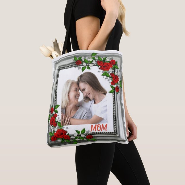 Bolsa Tote Memórias Bloqueadas: Foto de Quadro Floral Persona (Close Up)