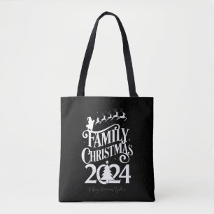 Bolsa Tote Memórias de Natal da Família 2024 Juntos Combinand
