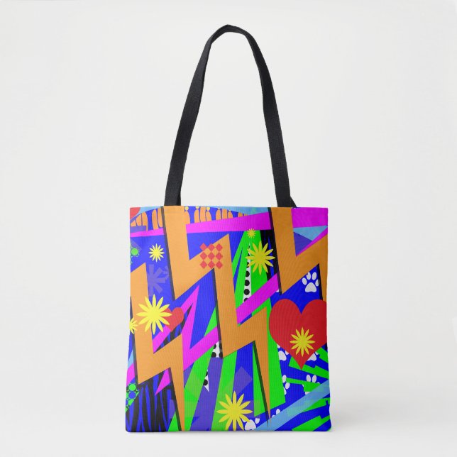 Bolsa Tote Memórias de Neon Selvagem (Frente)