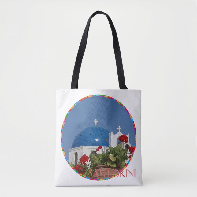 Bolsa Tote Memórias de Santorini (Frente)