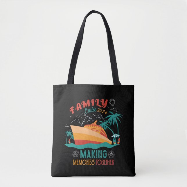 Bolsa Tote Memórias do Fazer do Family Cruise 2024 juntas (Frente)