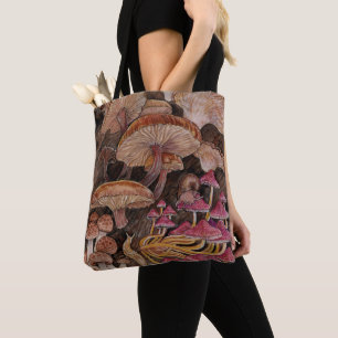 Bolsa Tote Menagerie de Cogumelos