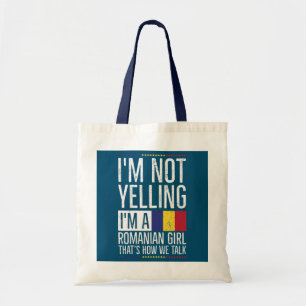 Bolsa Tote Menciona Orgulho Romeno para Menina Romena