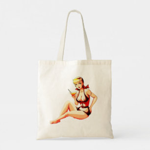 Bolsa Tote Menina Bikini, Loura-branca, Thunder_Cove