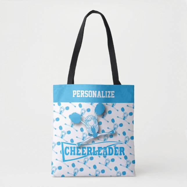 Bolsa Tote Menina Cheerleader Azul (Frente)