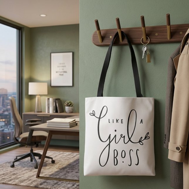 Bolsa Tote Menina chefe mulher doce todos os dias (Criador carregado)