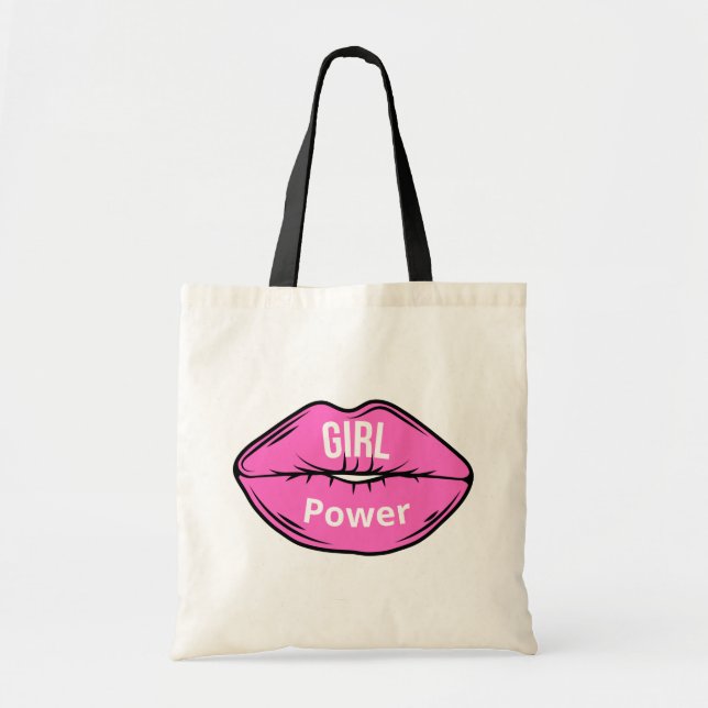 Bolsa Tote Menina Chefe Rosa Preto (Frente)