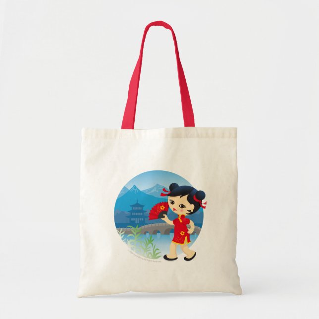 Bolsa Tote Menina chinesa (Frente)