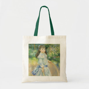 Bolsa Tote Menina com Arco por Pierre Renoir, Arte Fino Antig