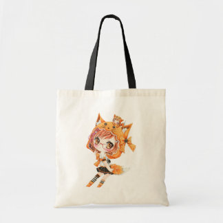 Bolsa Tote Menina da raposa de Kawaii