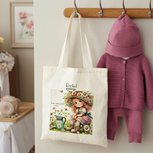 Bolsa Tote Menina daisy personalizada Filha de Deus