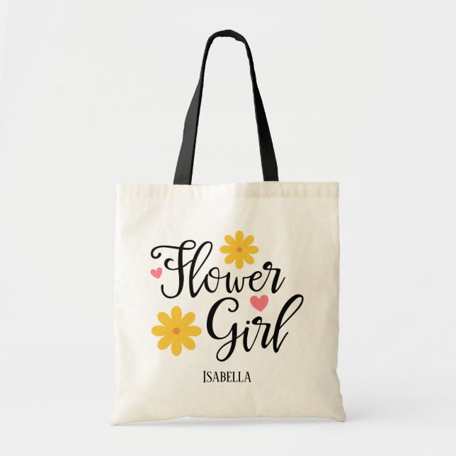 Bolsa Tote Menina das Flores (Frente)