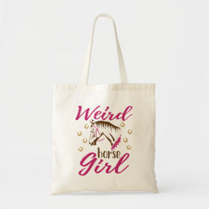 Bolsa Tote Menina de Cavalo Estranha