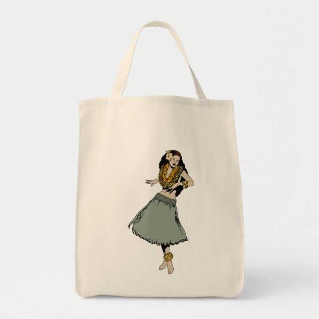 Bolsa Tote Menina de Hula (Frente)