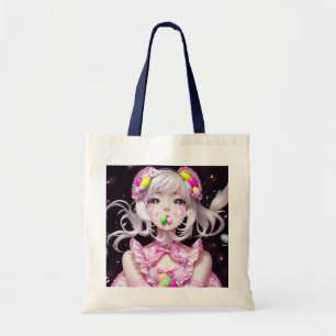 Bolsa Tote Menina de páscoa/anime primavera