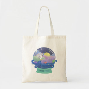 Bolsa Tote Menina de Você: Barcos de Gato e Papel