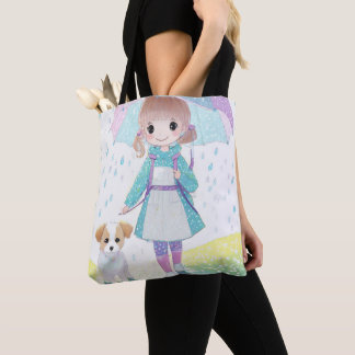Bolsa Tote Menina dia chuvoso