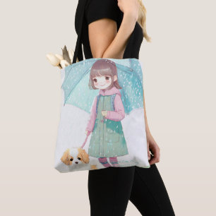 Bolsa Tote Menina dia chuvoso