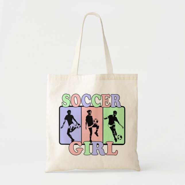 Bolsa Tote Menina do futebol (Frente)