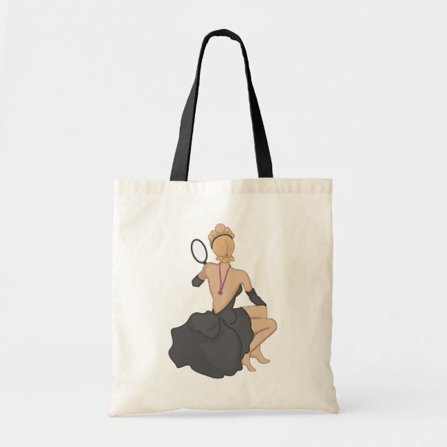 Bolsa Tote menina do pinup (Frente)