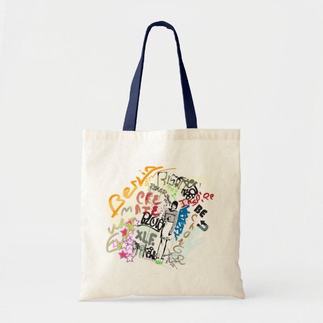 Bolsa Tote Menina dos grafites de Berlim (Frente)