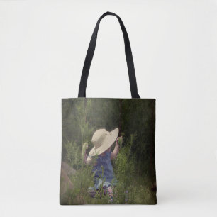 Bolsa Tote Menina em um Swing