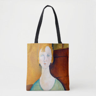 Bolsa Tote Menina em uma blusa verde, Modigliani