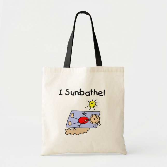 Bolsa Tote Menina eu Sunbathe saco (Frente)