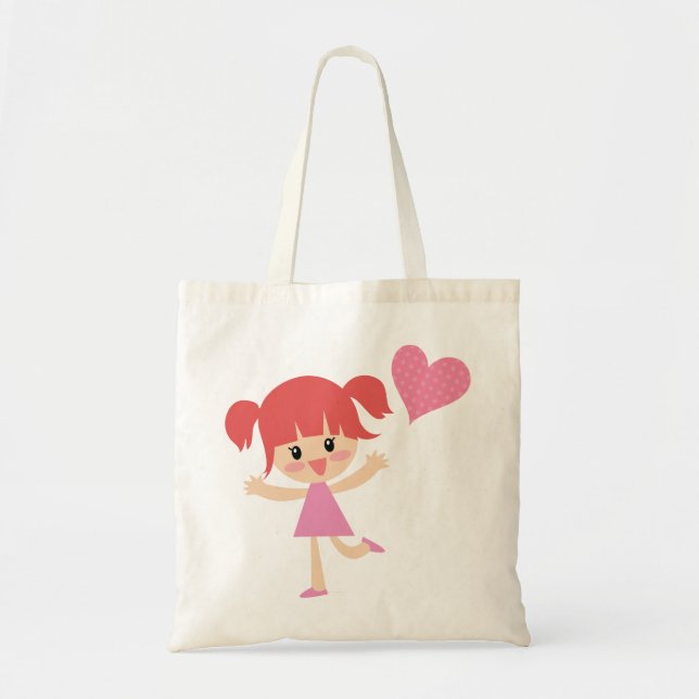 Bolsa Tote Menina feliz (Frente)