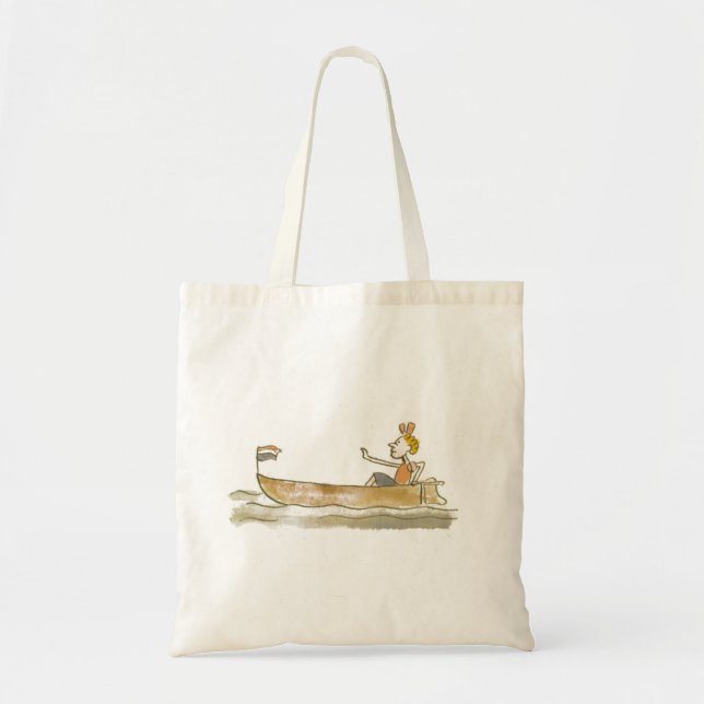 Bolsa Tote Menina no barco (Frente)