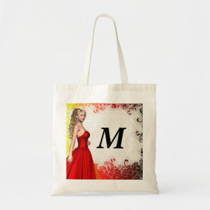 Bolsa Tote Menina no vestido vermelho