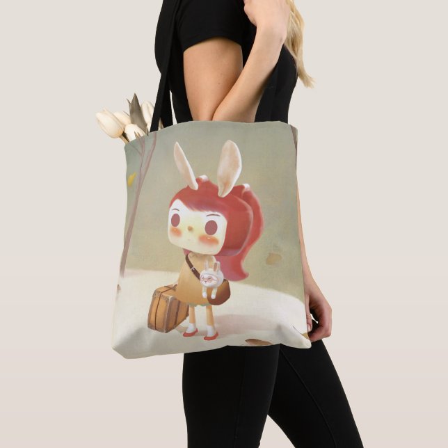 Bolsa Tote Menina perdida na floresta (Close Up)
