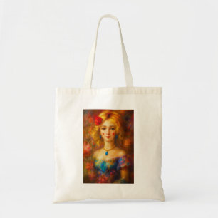 Bolsa Tote menina safira azul