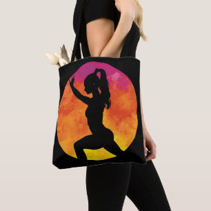 Bolsa Tote menina silhueta treino lua