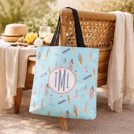 Bolsa Tote Menina Surfista Monograma
