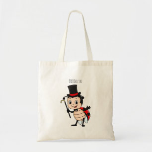 Bolsa Tote Meninada bonita com chapéu de cima e desenho de g