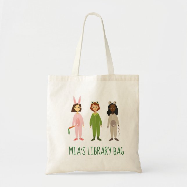 Bolsa Tote Meninas bonitas do pijama tema amigos (Frente)