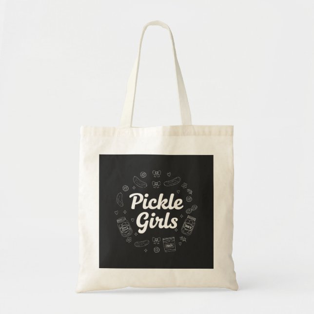 Bolsa Tote Meninas do Picles, Design de Citação de Amante (Frente)