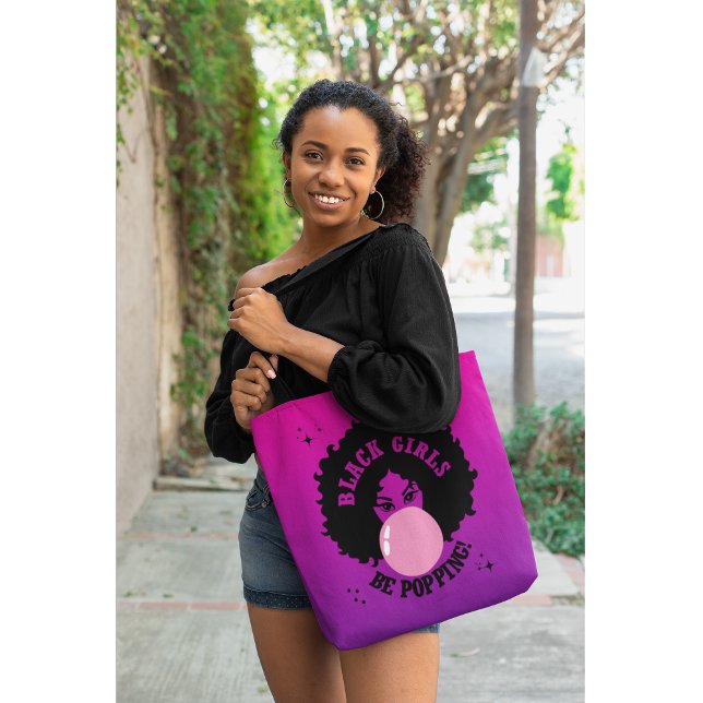 Bolsa Tote Meninas Negras Estariam Espancando Bonitas (Cute, bold, and ready to roll—this tote brings the whole mood with you.)