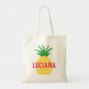 Bolsa Tote Meninas personalizadas abacaxi da fruta de Tutti