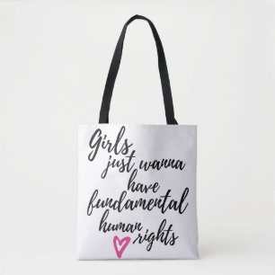 Bolsa Tote Meninas Só Querem Ter Direitos Humanos Fundamentai